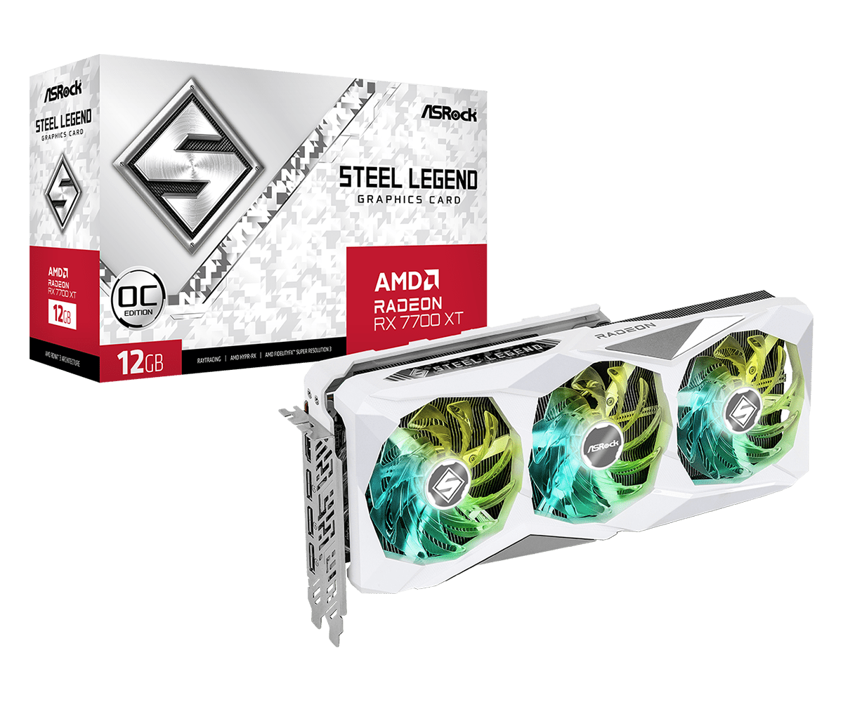 Radeon RX 7700 XT Steel Legend 12GB OC Photo