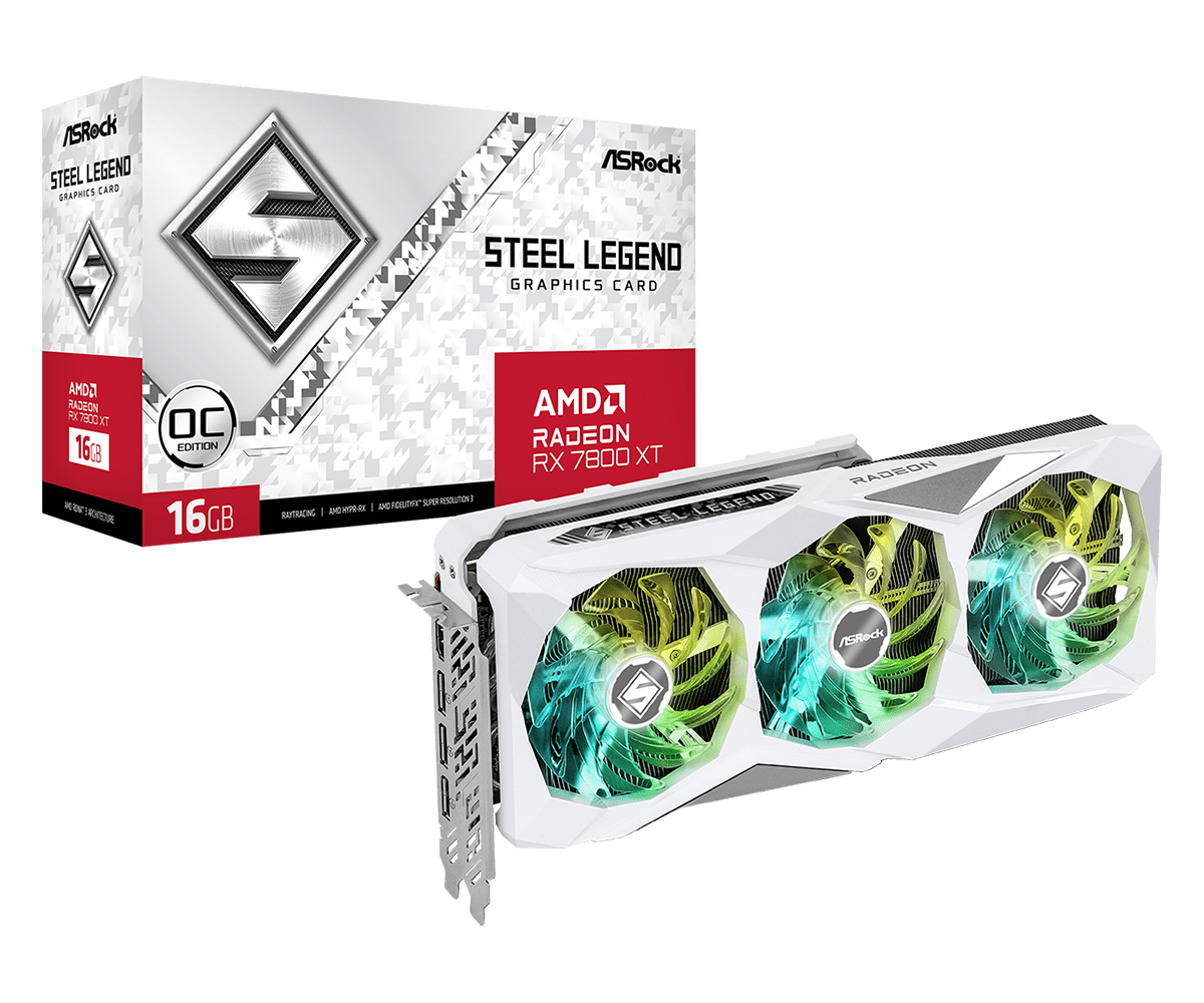 Radeon RX 7800 XT Steel Legend 16GB OC Photo