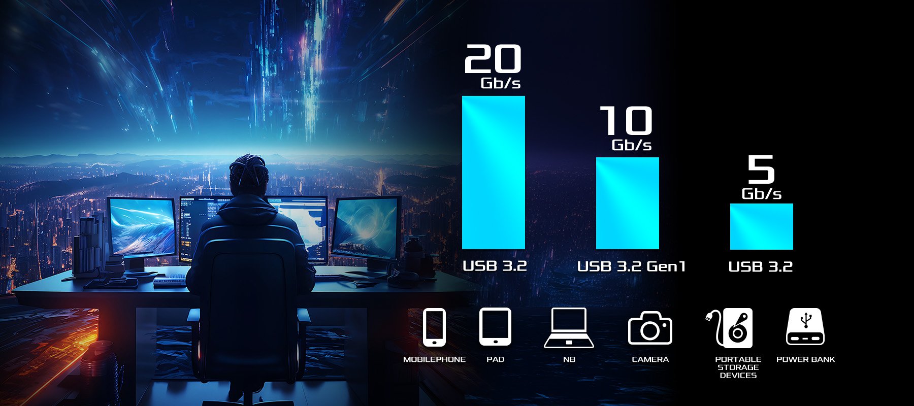 Front Panel USB 3.2 Gen2x2 Type-C Header