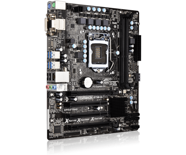 Asrock b75m gl подключение