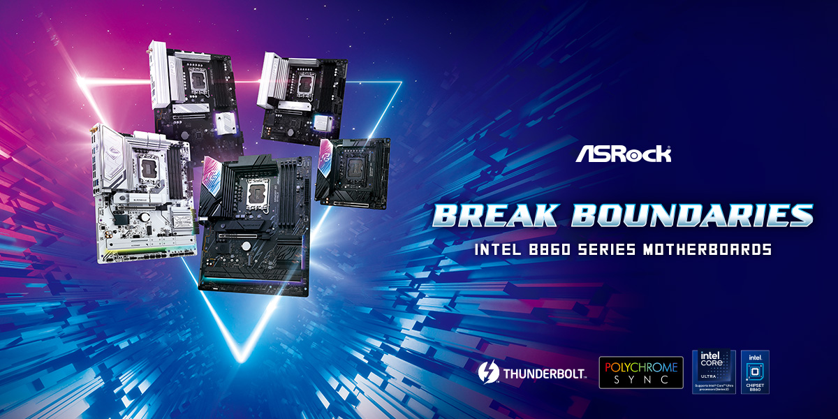 ASRock Introduces Exciting New Intel<sup>®</sup> B860/H810 Motherboards