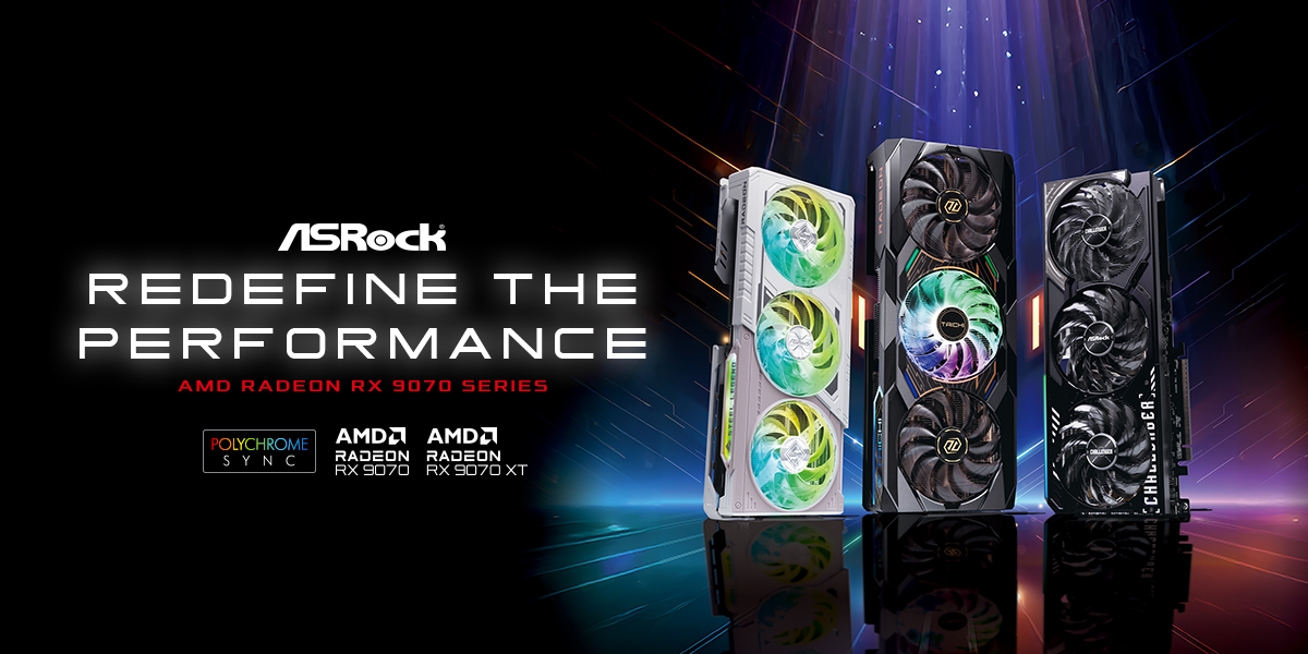 ASRock Unveils AMD Radeon™ RX 9070 XT and Radeon™ RX 9070 Graphics Cards